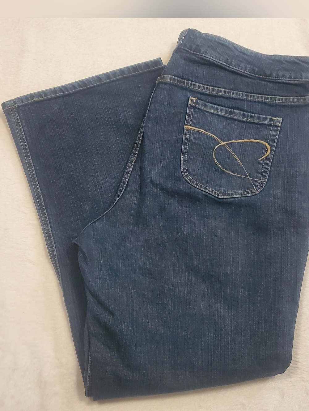 Chico's Dark Blue Flare Jeans - Picture 4 of 4